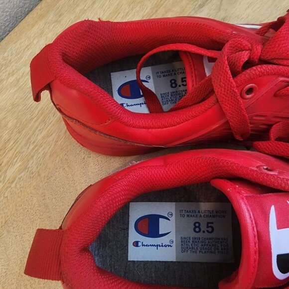 Champion 3 on 3 Low Top Red Basketball Shoes Mens Size 8.5 | CPS10317M